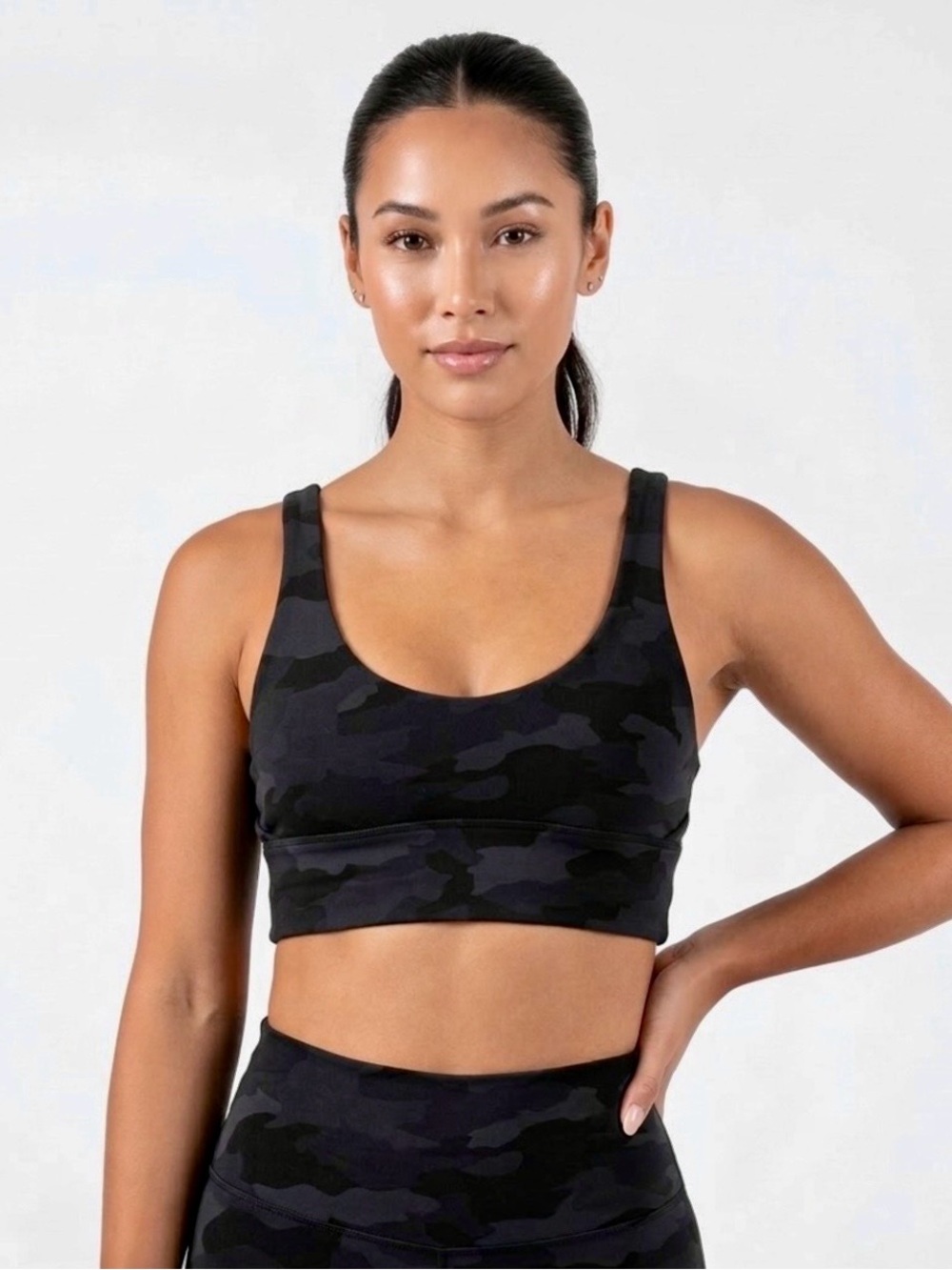 Black Camo Reversible Lululemon Sports Bra Sz 6